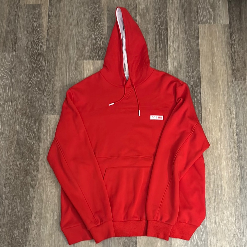Puma / TMC Nipsey Hussle, marathon clothing, Red Hoodie Sweater